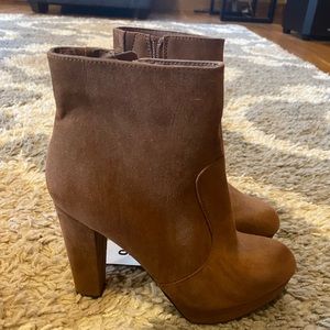 Target brown heel booties
